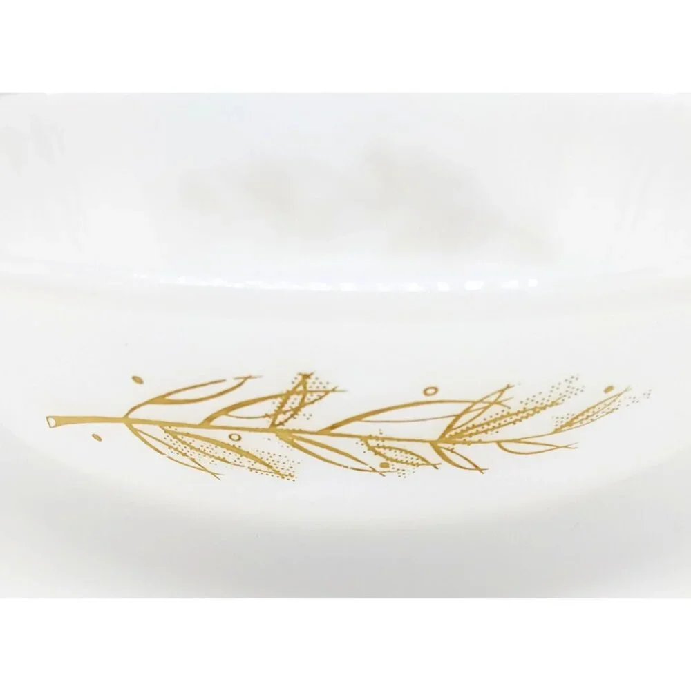 Vintage Glasbake J-235 1Qt White Milk Glass Oval Casserole dish